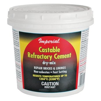 Imperial KK0061 Refractory Cement, Solid, Light Brown, 3 lb Tub