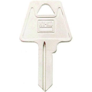 Hy-Ko 11010AM3 Key Blank, Brass, Nickel, For: American Cabinet, House Locks and Padlocks