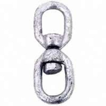 Koch 083293/89584 Chain Swivel, 3/8 x 3/8 in Trade, 2250 lb Working Load, Steel, Zinc