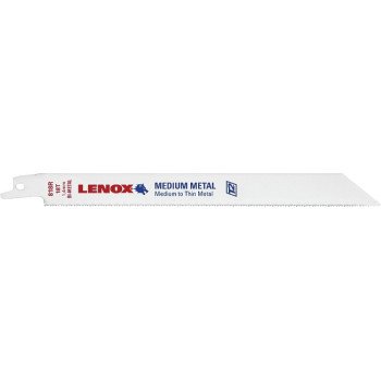 Lenox 20563S818R Reciprocating Saw Blade, 3/4 in W, 8 in L, 18 TPI, HSS Cutting Edge