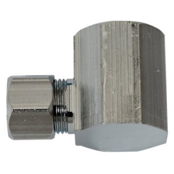 Plumb Pak PP76PCLF Adapter, 1/2 x 3/8 in, FIP x Compression, Chrome