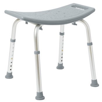 Medline MDS89740KD Shower Seat, 300 lb, Aluminum Frame