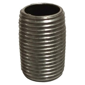 ProSource 3/8XCB Pipe Nipple, 3/8 in, Male NPT Threaded, Steel, SCH 40 Schedule