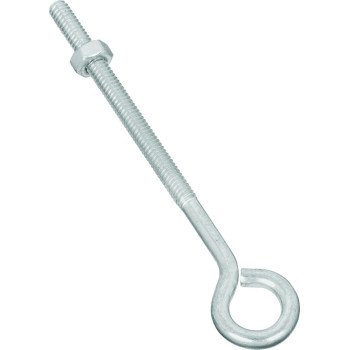 National Hardware N221-135 Eye Bolt, 1/4-20 Thread, 3 in L Thread, 0.56 in ID Dia Eye, 4.02 in L Shank, Steel, Zinc