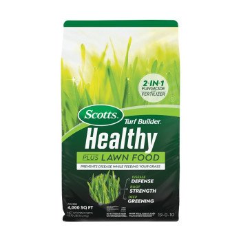 Scotts Turf Builder 26031 Healthy Plus Lawn Food, Granular Solid, 19-0-10 N-P-K Ratio