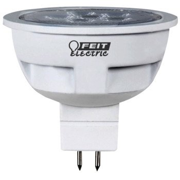 Feit Electric BPEXN/500/LEDG2/CAN LED Bulb, Track/Recessed, MR16 Lamp, 50 W Equivalent, GU5.3 Lamp Base, Dimmable, Clear