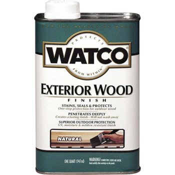 Watco 67741 Exterior Finish, Natural, Liquid, 1 qt, Can