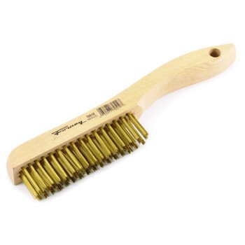 Forney 70519 Scratch Brush, 0.012 in L Trim, Brass Bristle