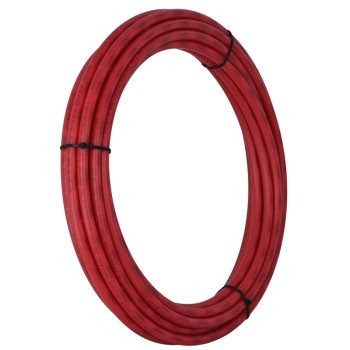 SharkBite U860R100 Pipe, 100 ft L, PEX-B, Polyethylene, Red