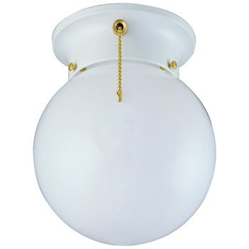 Boston Harbor F3WH01-33753L Ceiling Light Fixture, 0.5 A, 120 V, 60 W, 1-Lamp, A19 or CFL Lamp, Metal Fixture