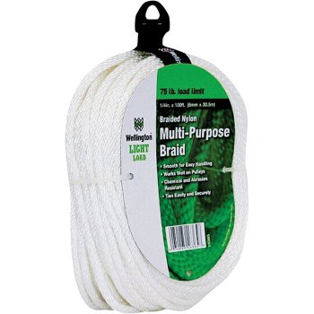 16365 BRAID NYLON ROPE 1/4X100