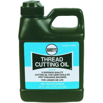 Harvey 16050 Thread Cutting Oil, Clear, 1 pt Bottle