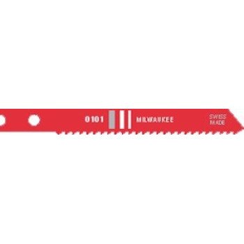 Milwaukee 48-42-0101 Jig Saw Blade, 9/32 in W, 2-3/4 in L, 14 TPI, High-Speed Steel Cutting Edge