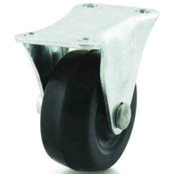 Dh Casters C-GD20RR Rigid Caster, 2 in Dia Wheel, 15/16 in W Wheel, Rubber Wheel, 90 lb