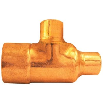 Elkhart Products 111R Series 32794 Reducing Pipe Tee, 3/4 x 1/2 x 1/2 in, Sweat, Copper