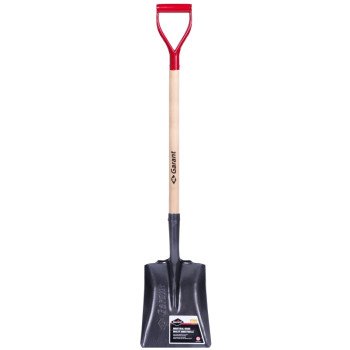 Garant 81767 Shovel, 10 in W Blade, Steel Blade, Wood Handle, D-Grip Handle, 27-3/4 in L Handle