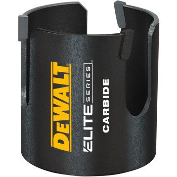 DEWALT ELITE Series DAH42916 Hole Saw, 2-9/16 in Dia, 2-7/16 in D Cutting, 5/8 in Arbor, Carbide Cutting Edge