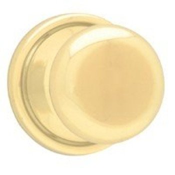 Kwikset 788H 3BX Dummy Door Knob, 2-3/8 in Dia Knob, Polished Brass