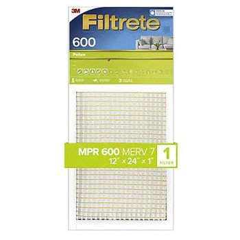 Filtrete CL20-4 Air Filter, 12 in L, 24 in W, 7 MERV, 600 MPR