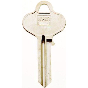 Hy-Ko 11010RU4 Key Blank, Brass, Nickel, For: Russwin and Corbin Cabinet, House Locks and Padlocks