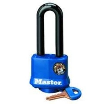 Master Lock 312DLH Padlock, Different Key, 9/32 in Dia Shackle, Steel Shackle, Steel Body, 1-9/16 in W Body