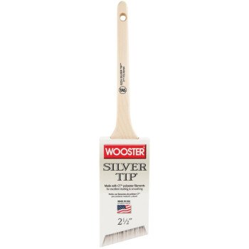 Wooster 5224-2-1/2 Paint Brush, 2-1/2 in W, 2-11/16 in L Bristle, Polyester Bristle, Sash Handle