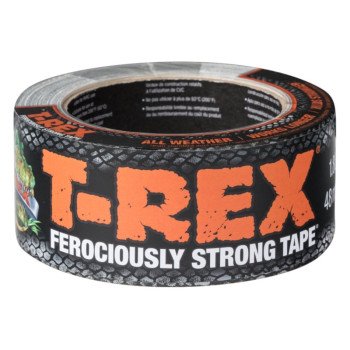 T-Rex 241309 Duct Tape, 12 yd L, 1.88 in W, Cloth Backing, Gunmetal Gray