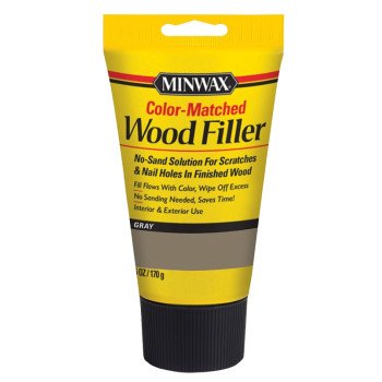 Minwax Color-Matched Series 448550000 Wood Filler, Gray, 6 oz