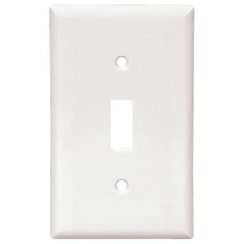 Eaton Wiring Devices 2134W Wallplate, 4-1/2 in L, 2-3/4 in W, 1 -Gang, Thermoset, White, High-Gloss