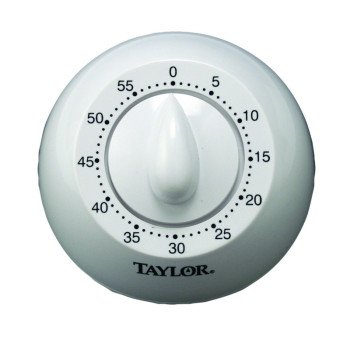 Taylor 5832 Mechanical Timer, 60 min, White