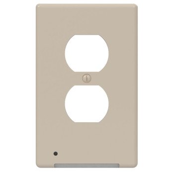 Westek LumiCover Classic LCR-CCDO-AL Wallplate Nightlight, 1.2 in L, 4-1/2 in W, Almond