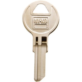 Hy-Ko 11010CG27 Key Blank, Brass, Nickel, For: Chicago Cabinet, House Locks and Padlocks