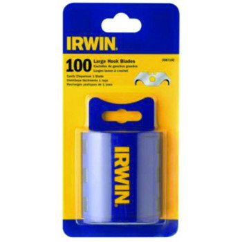 Irwin 2087102 Utility Blade, Carbon Steel, 2-Point, 100/PK