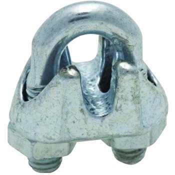 National Hardware 3230BC Series N248-260 Wire Cable Clamp, 1/16 in Dia Cable, 3 in L, Malleable Iron, Zinc