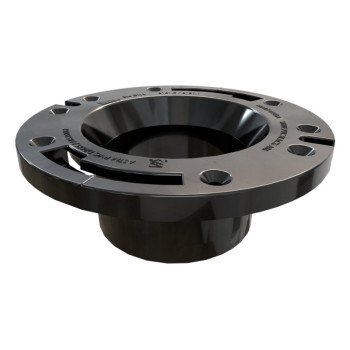 Oatey 43502 Closet Flange, 3, 4 in Connection, ABS, Black, For: 3 in, 4 in Pipes