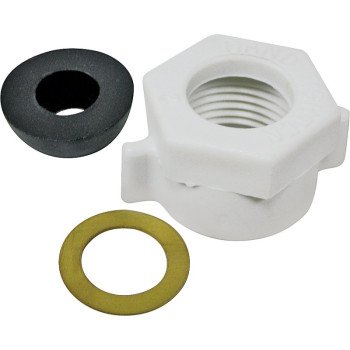 ProSource PMB-472 Ballcock Nut, Plastic, White, For: Ballcock