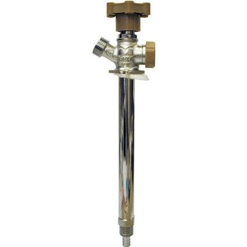 B & K 104-841HC Anti-Siphon Frost-Free Sillcock Valve, 1/2 x 3/4 in Connection, MPT x Hose, 125 psi Pressure, Brass Body