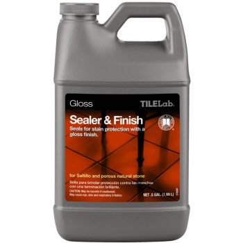 CUSTOM TileLab TLGLSSHG Sealer and Finish, Liquid, Clear, 0.5 gal, Bottle