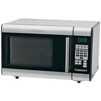 Cuisinart CMW-100 Microwave Oven, 1 cu-ft Capacity, 1000 W, Stainless Steel, Black