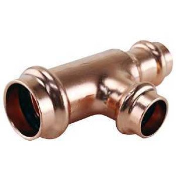 Apollo XPRT341212 Tee, 3/4 x 1/2 x 1/2 in, Press Fit, Copper, 300 psi Pressure