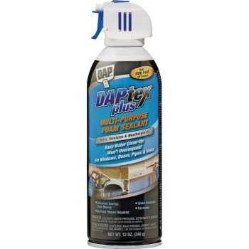 DAP 18836 Foam Sealant, White, 12 oz Aerosol Can