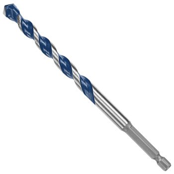 Bosch BlueGranite Turbo HCBG12T Hammer Drill Bit, 3/8 in Dia, 6 in OAL, Milled Flute, 2-Flute, 5/16 in Dia Shank