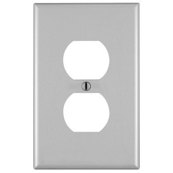 Leviton 00PJ8-00T Device Receptacle Wallplate, 4-7/8 in L, 3-1/8 in W, 1 -Gang, Nylon, Light Almond