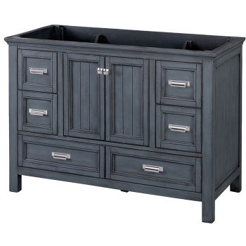 Craft + Main Brantley Series BABV4822D Vanity, Wood, Harbor Blue, 2-Cabinet Door, 6-Drawer