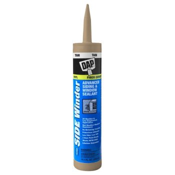 DAP 00810 Siding and Window Sealant, Tan, 24 hr Curing, -35 to 140 deg F, 10.1 oz Cartridge