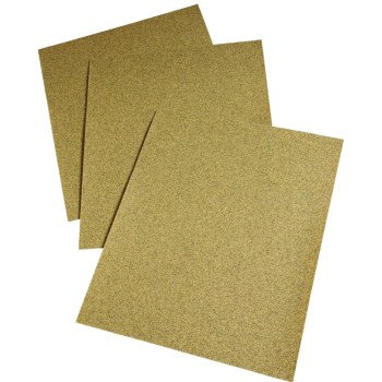 3M 02114 Sandpaper Sheet, 11 in L, 9 in W, Medium, 100 Grit, Aluminum Oxide Abrasive, Paper Backing