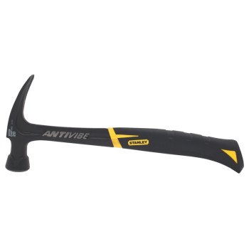 STANLEY 51-165 Nail Hammer, 20 oz Head, Rip Claw, Smooth, Oversized Strike Head, Steel Head