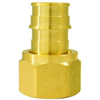 Apollo ExpansionPEX Series EPXFA34S Swivel Pipe Adapter, 3/4 in, Barb x FNPT, Brass, 200 psi Pressure