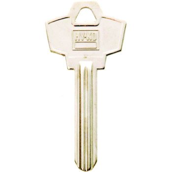 Hy-Ko 11010SC22 Key Blank, Brass, Nickel, For: Schlage Cabinet, House Locks and Padlocks