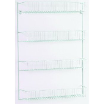 RACK 4-TIER DOOR/WALL EPXY WHT